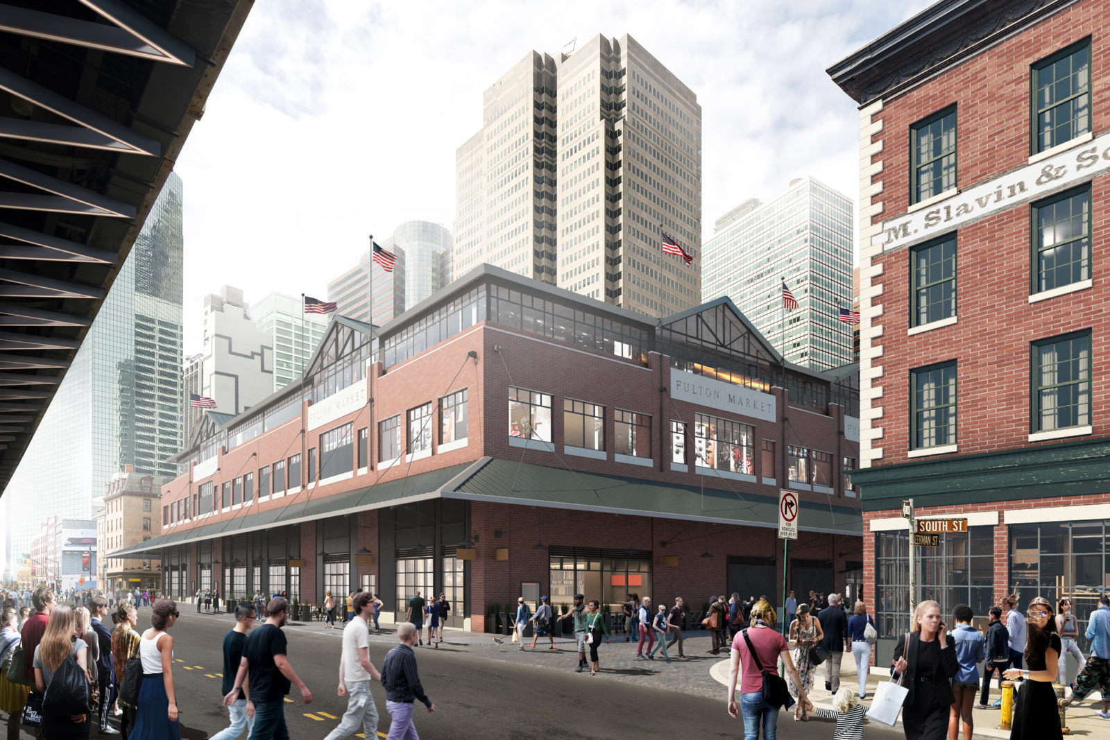 South Street Seaport Pedestrian View