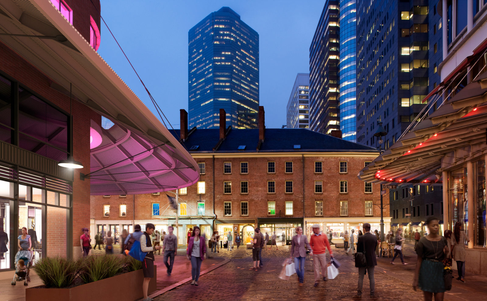 South Street Seaport Retail By Night