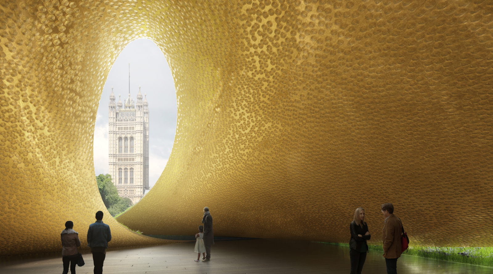 UK Holocaust Memorial Allied Works Gold Interior